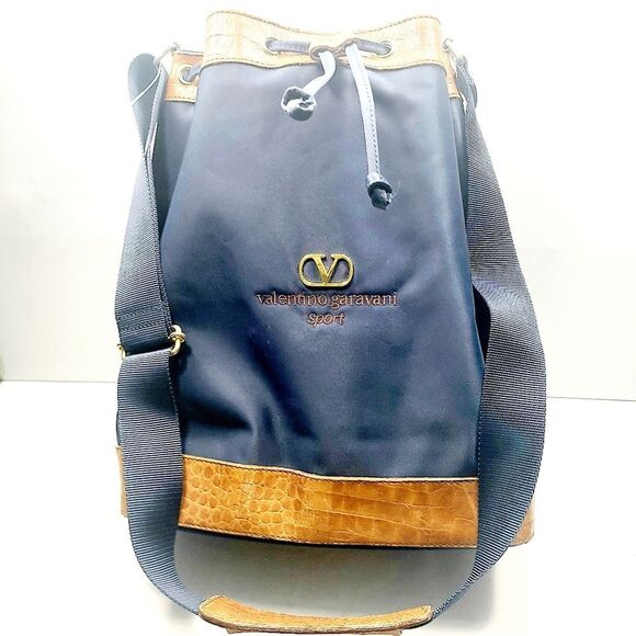 Valentino Garavani Canvas Drawstring Bag - Picture 1 of 6